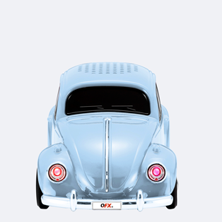 BT-1960 RETRO CAR BLUETOOTH 2&rdquo; SPEAKER WITH ON-THE-GO LED LIGHTS